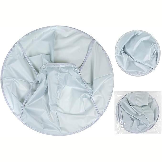 Перукарська накидка-парасолька для стрижки волосся та бороди 60 см Сріблястий - фото 10 Перукарська накидка-парасолька для стрижки волосся та бороди 60 см Сріблястий - фото 10