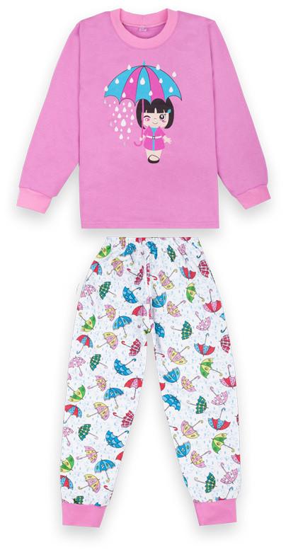 Пижама детская хлопковая теплая для девочки Gabbi PGD-20-8 98 см Сиреневый (12460)