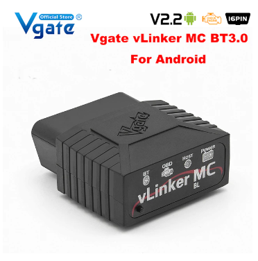 Адаптер діагностичний Vgate VLinker MC OBD2 Bluetooth 3.0 для Android/Windows (1718203221) - фото 2