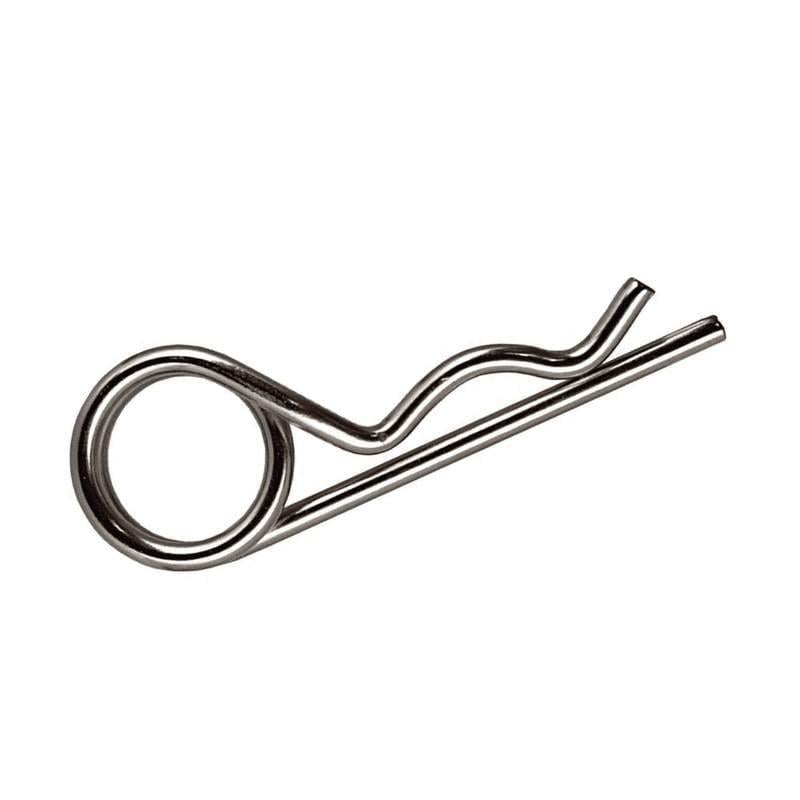 Шплінт пружинний подвійний Metalvis DIN11024 5х80 стержень Ø4,5 мм сталь цинк білий 50 шт. (95ZR000095ZR504522)