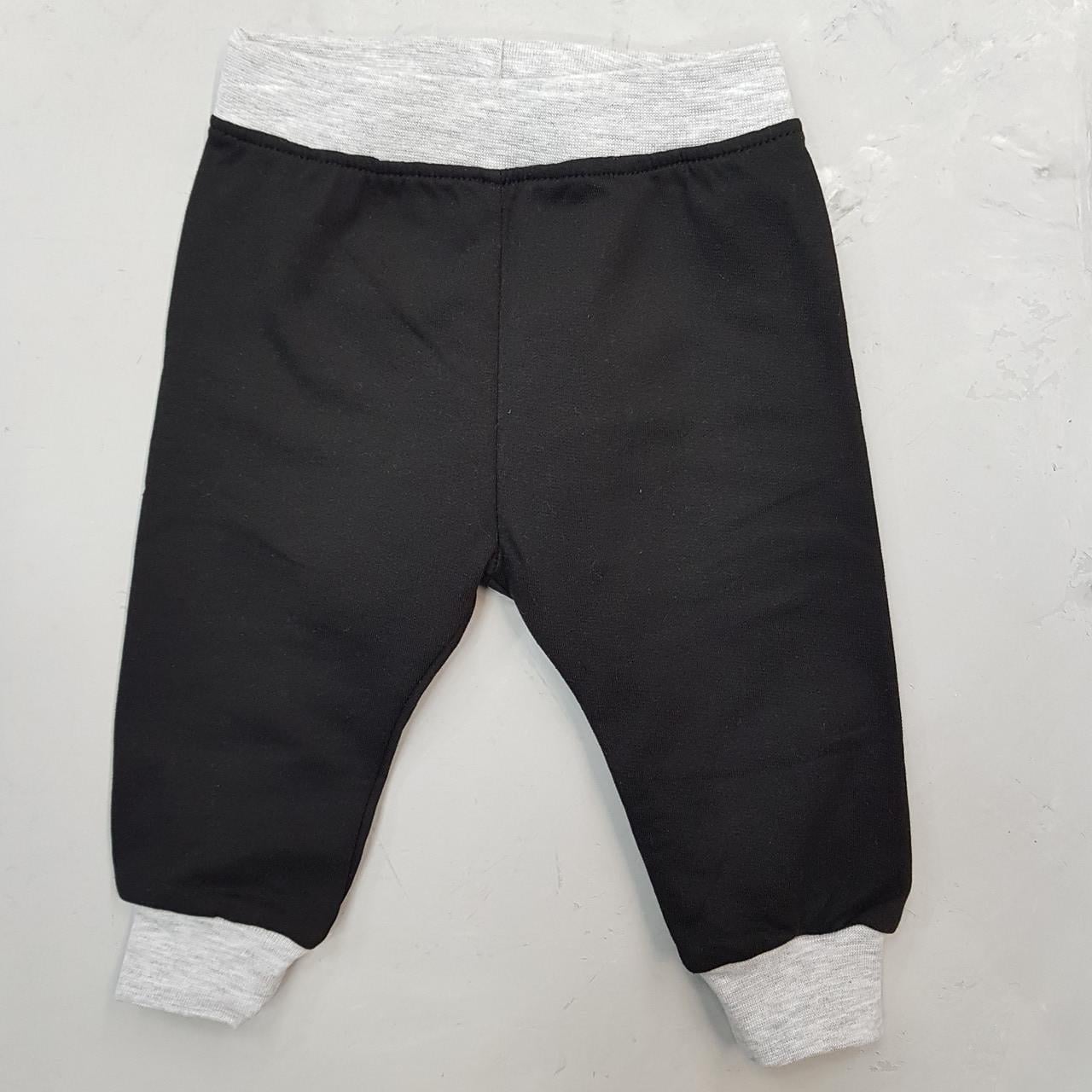 Брюки детские на байке 74 см Графитовый (2364804017)