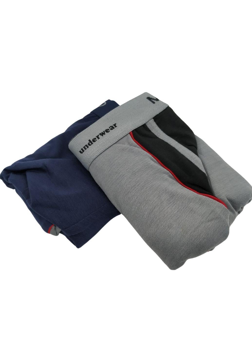 Набор мужских трусов боксерок №1 XL 2 шт. Серый (356-52)