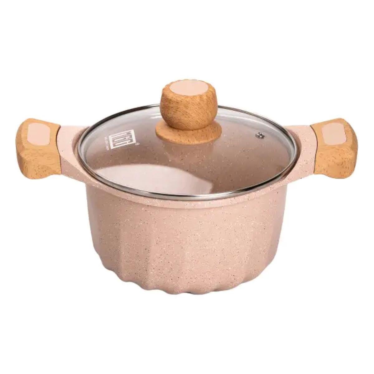 Набор посуды MGC кастрюли/сковородки алюминиевые толстодонная с лопаткой и половником Бежевый (5137) - фото 9 Набор посуды MGC кастрюли/сковородки алюминиевые толстодонная с лопаткой и половником Бежевый (5137) - фото 9