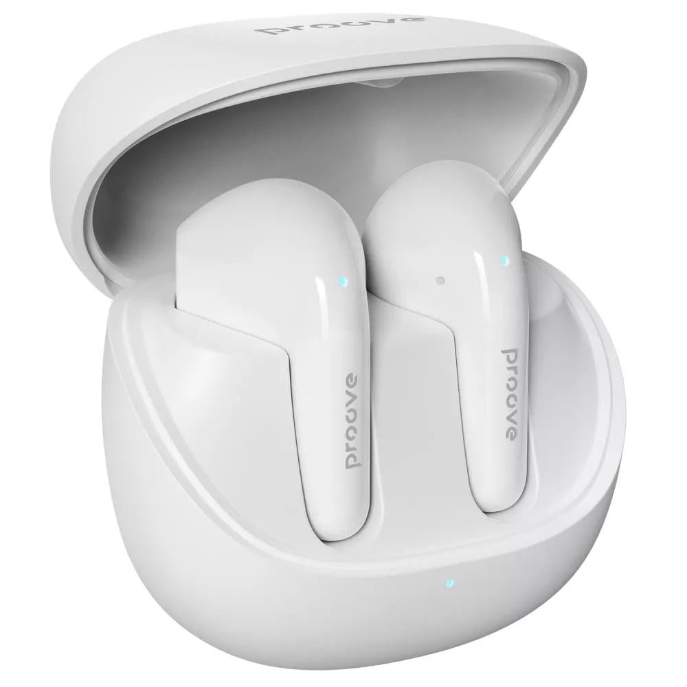Наушники беспроводные Proove Logic TWS Bluetooth 5.4 с кейсом 300 mAh Белый (27316550)