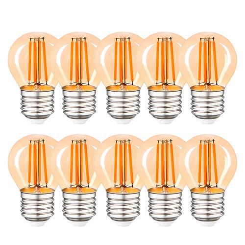 Комплект филаментных ламп ETRON Filament 1-EFP-183-10 10 шт. 5 Вт 2500К G45 E27 Golden (99950)