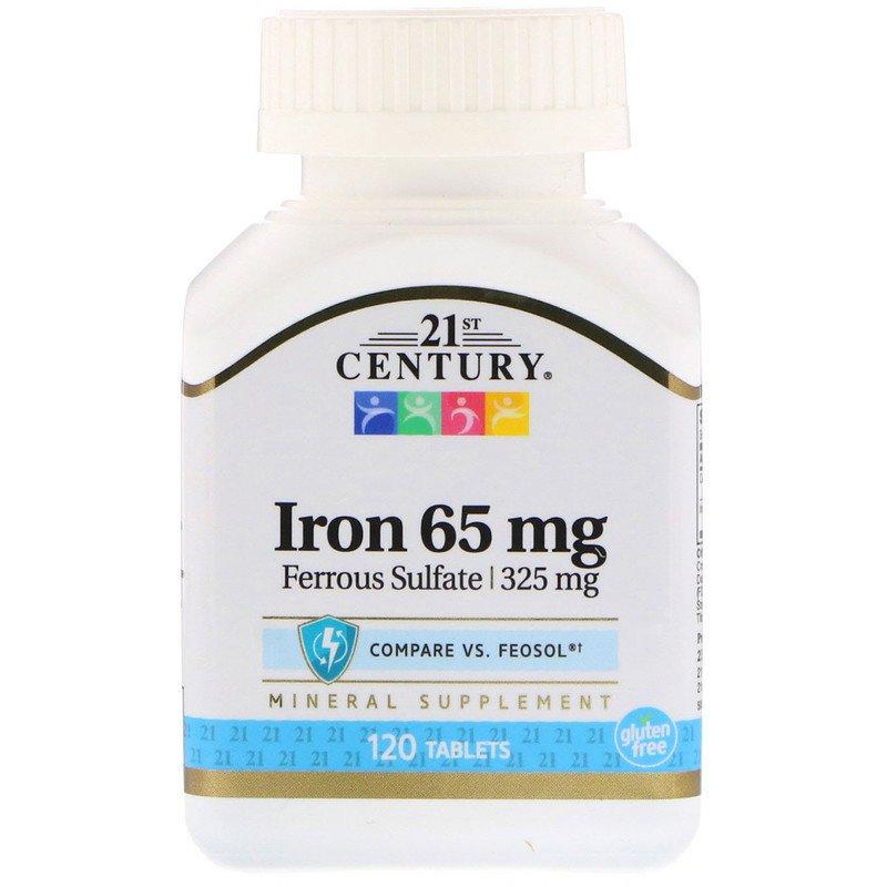 Залізо 21st Century Iron 65 mg 120 tablets