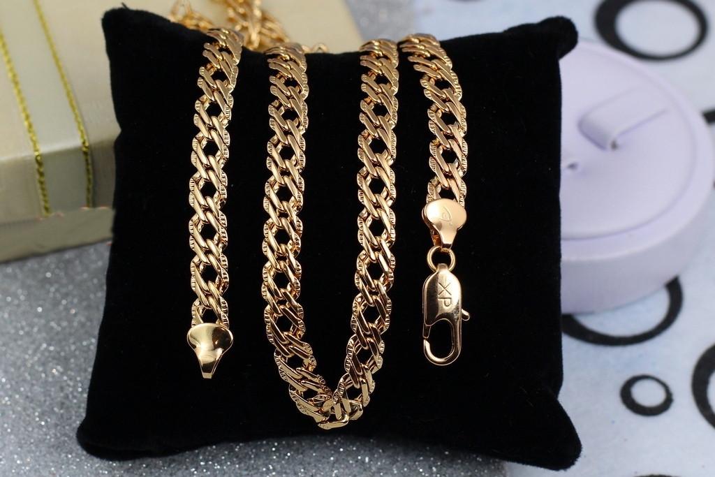 Цепь Xuping Jewelry Ромб с огранкой 45 см 6 мм Золотистый (1233538055)