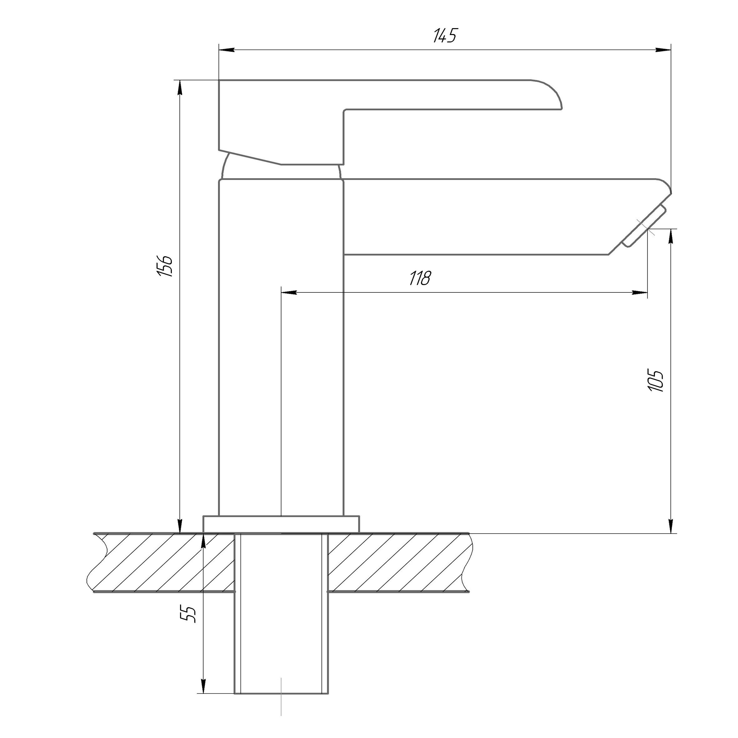 Смеситель для умывальника с лейкой для биде DOMINO PRESTIGE DPS-222 Хром (20484) - фото 7