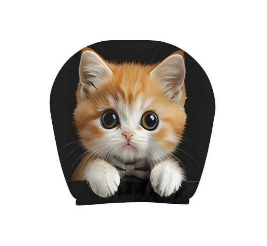 Чехол из ткани Котик для автомобильного подголовника 24x25 см (C02420)