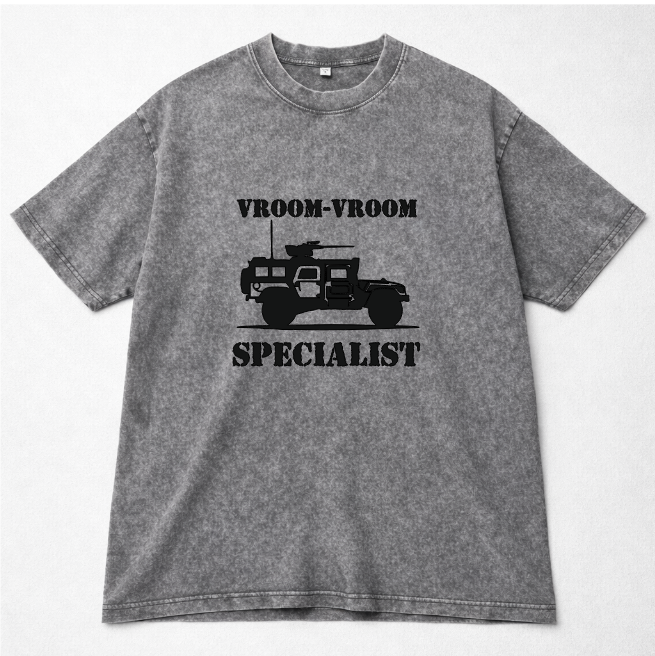 Футболка vroom-vroom specialist хлопок оверсайз L Серый Футболка vroom-vroom specialist хлопок оверсайз L Серый