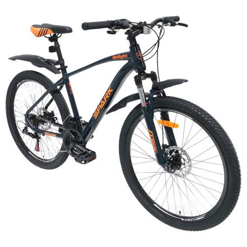 Велосипед Spark Delight колеса 26" алюминиевая рама 17" Черный с оранжевым (000218776) - фото 2 Велосипед Spark Delight колеса 26" алюминиевая рама 17" Черный с оранжевым (000218776) - фото 2