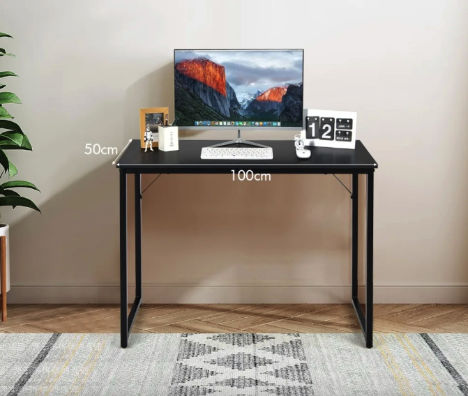 Письменный стол Costway Homart со стальным каркасом Черный (4806) - фото 7 Письменный стол Costway Homart со стальным каркасом Черный (4806) - фото 7