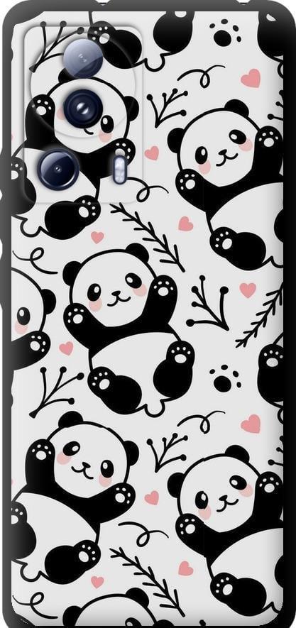 Чехол на Xiaomi 13 Lite Панды (4318b-3017-42517) Чехол на Xiaomi 13 Lite Панды (4318b-3017-42517)