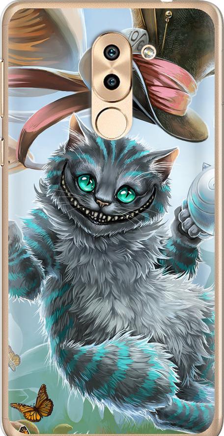Чехол на Huawei Mate 9 Lite Чеширский кот 2 (3993t-474-42517) Чехол на Huawei Mate 9 Lite Чеширский кот 2 (3993t-474-42517)