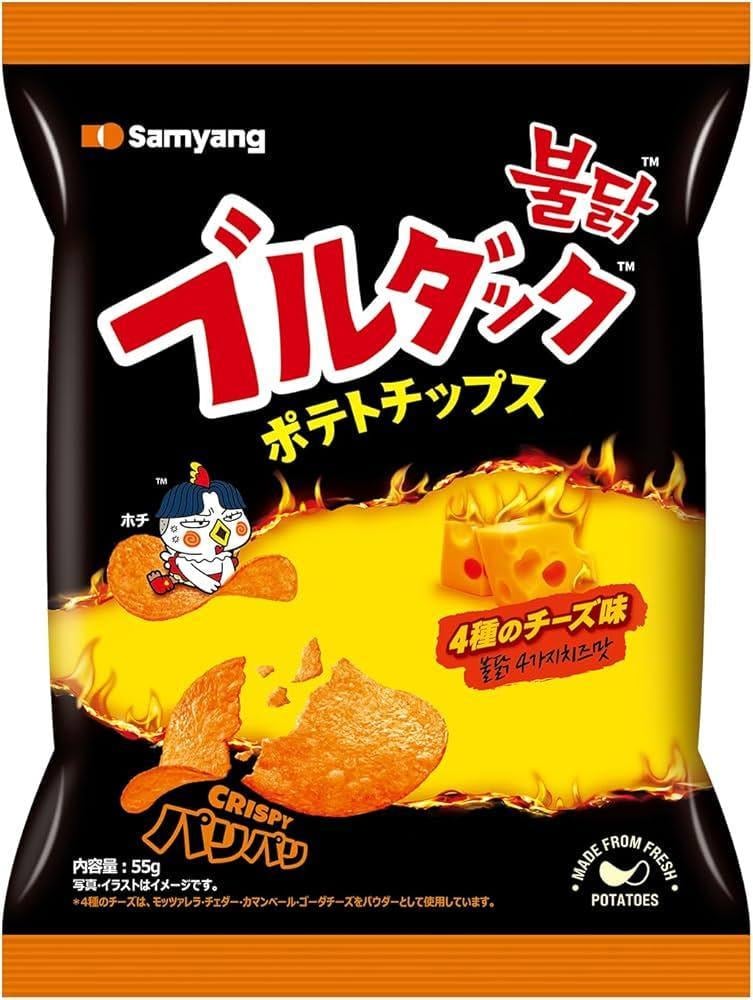 Чипси Samyang Buldak 4 Cheese Potato Chips 55 г (2354717481)