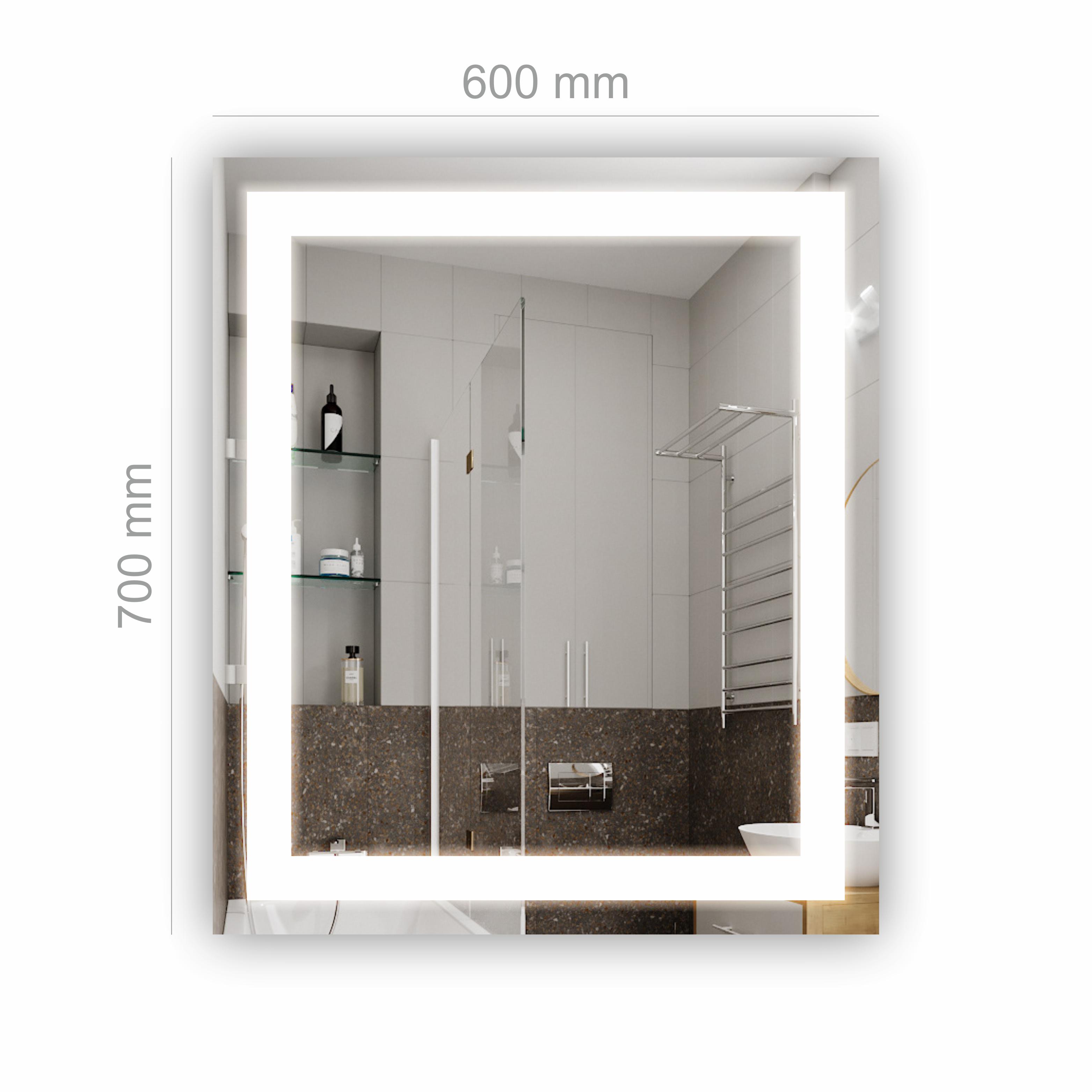 Зеркало с LED подсветкой 600х800 мм (R-025) - фото 2 Зеркало с LED подсветкой 600х800 мм (R-025) - фото 2