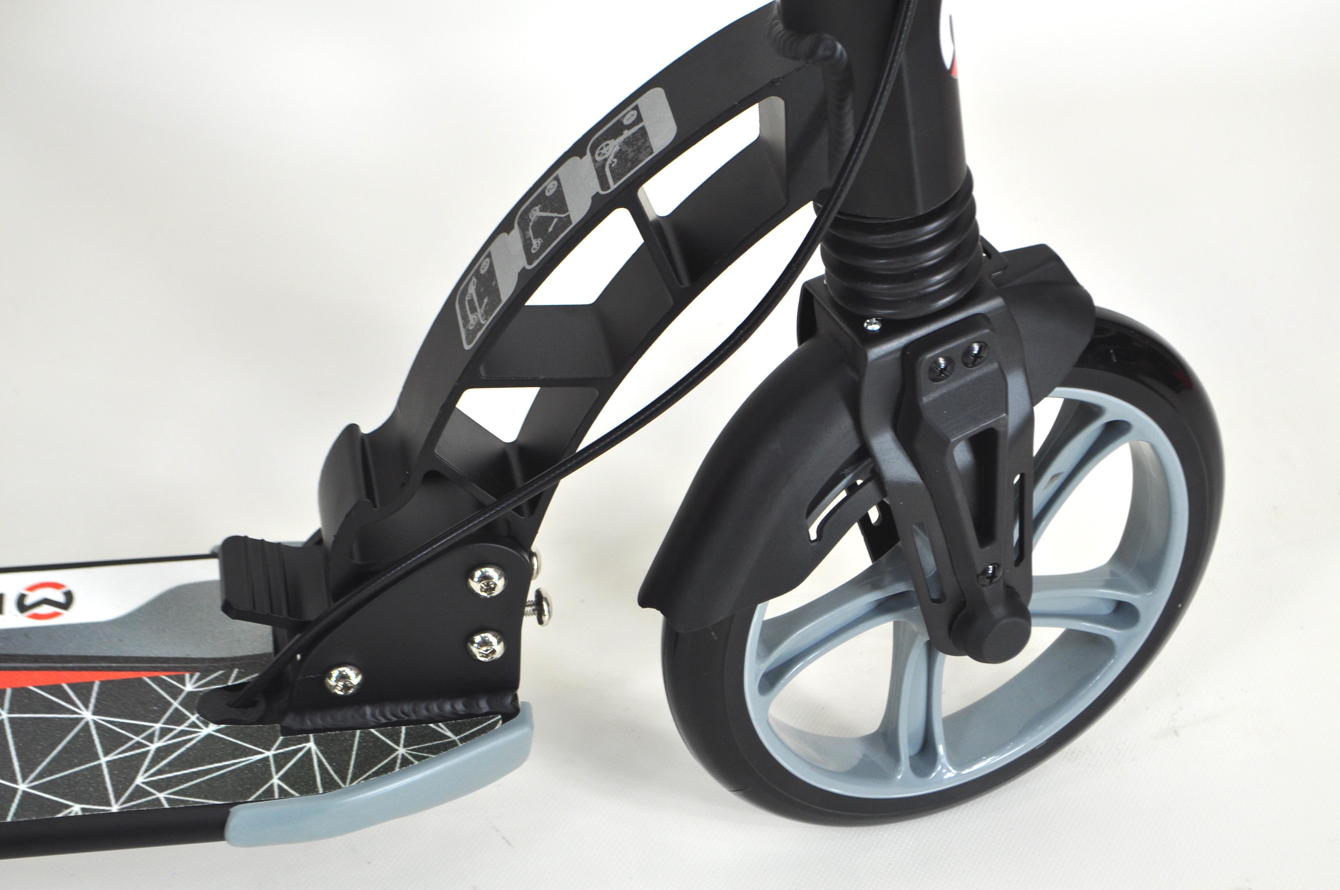 Самокат двухколесный Maraton Dynamic с амортизаторами и подногой Черный - фото 7 Самокат двухколесный Maraton Dynamic с амортизаторами и подногой Черный - фото 7