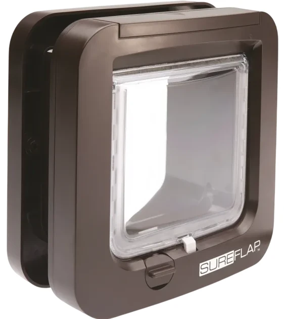 Дверцята для котів розумні SureFlap Smart Cat Flap з мікрочіпом автоматичні Коричневий (2973040125)