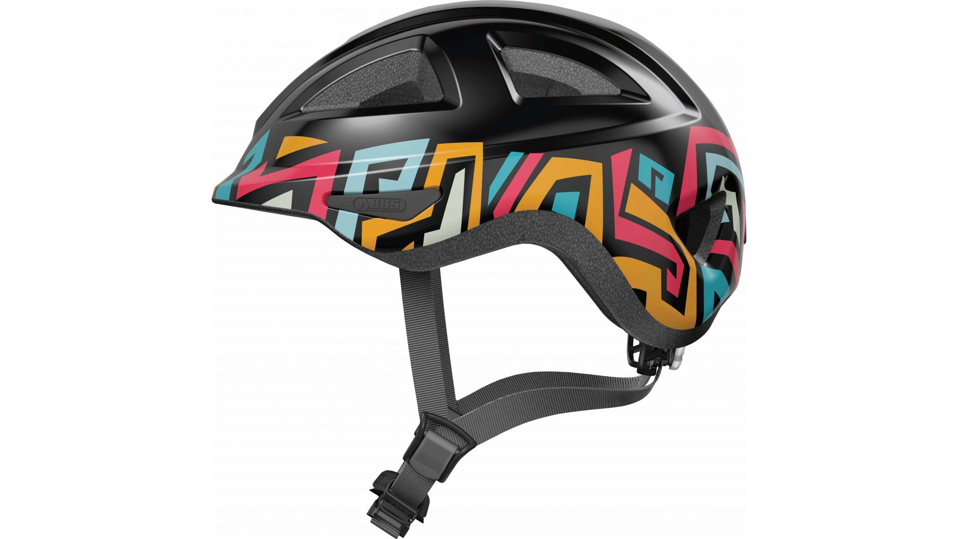 Велосипедний дитячий шолом Abus Anuky 2.0 S 46–51 Black Tag