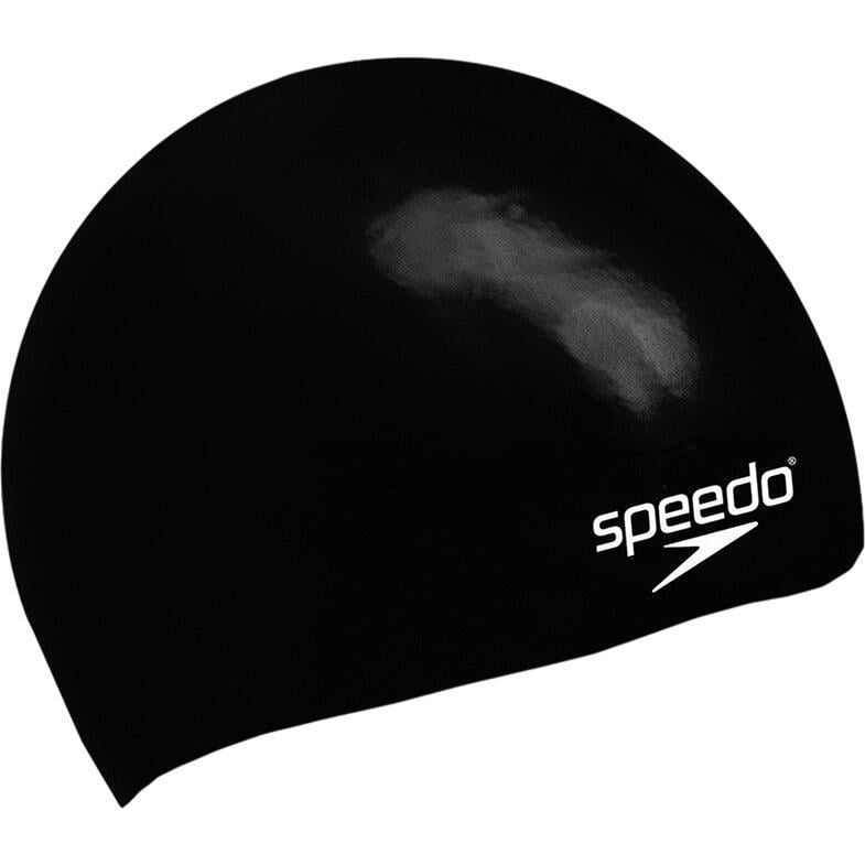 Шапочка для плавання дитяча Speedo PLAIN MOULDED SILICONE CAP JU Чорний (8-709900001)