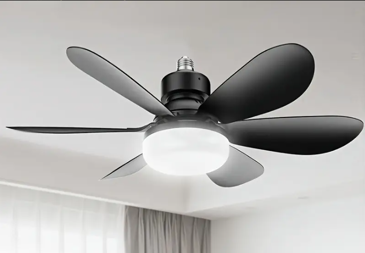 Вентилятор стельовий з підсвіткою та пультом ДК 52 см Чорний (28170871) - фото 2 Вентилятор стельовий з підсвіткою та пультом ДК 52 см Чорний (28170871) - фото 2