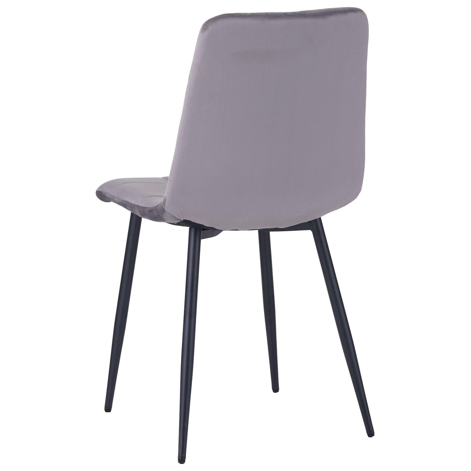 Стул AMF Cherry Черный/Вельвет Серый (555311) - фото 2 Стул AMF Cherry Черный/Вельвет Серый (555311) - фото 2