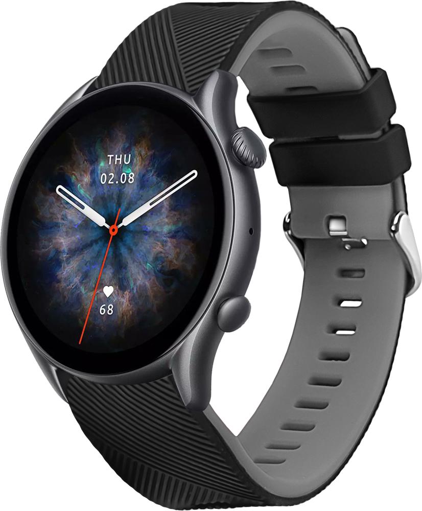 Ремешок Luminic для Amazfit GTR 3 Black Grey (26677-53) Ремешок Luminic для Amazfit GTR 3 Black Grey (26677-53)