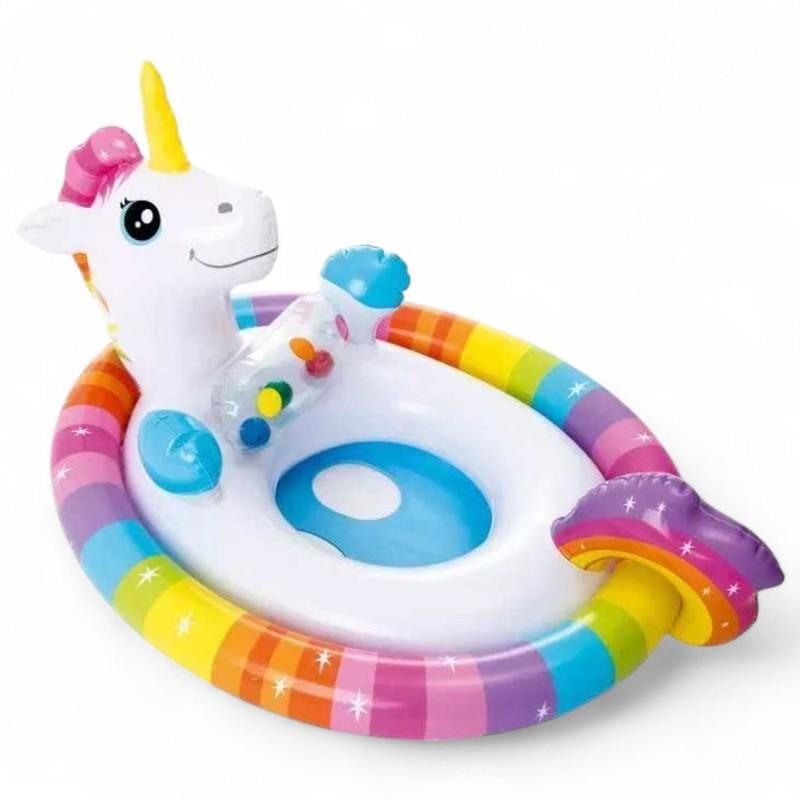 Надувной круг с трусиками единорог Intex 59570 84х58 см (LY1234)