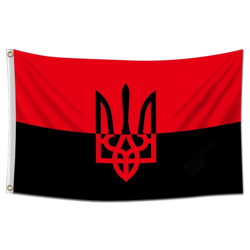 Флаг УПА большой 150х90 см Красно-черный