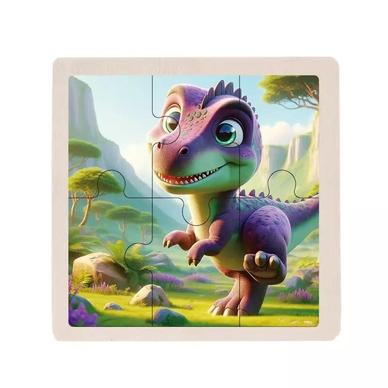 Пазл-вкладиш дерев'яний дитячий Тиранозавр MD 1509-26 6 ел. (RLT52710)