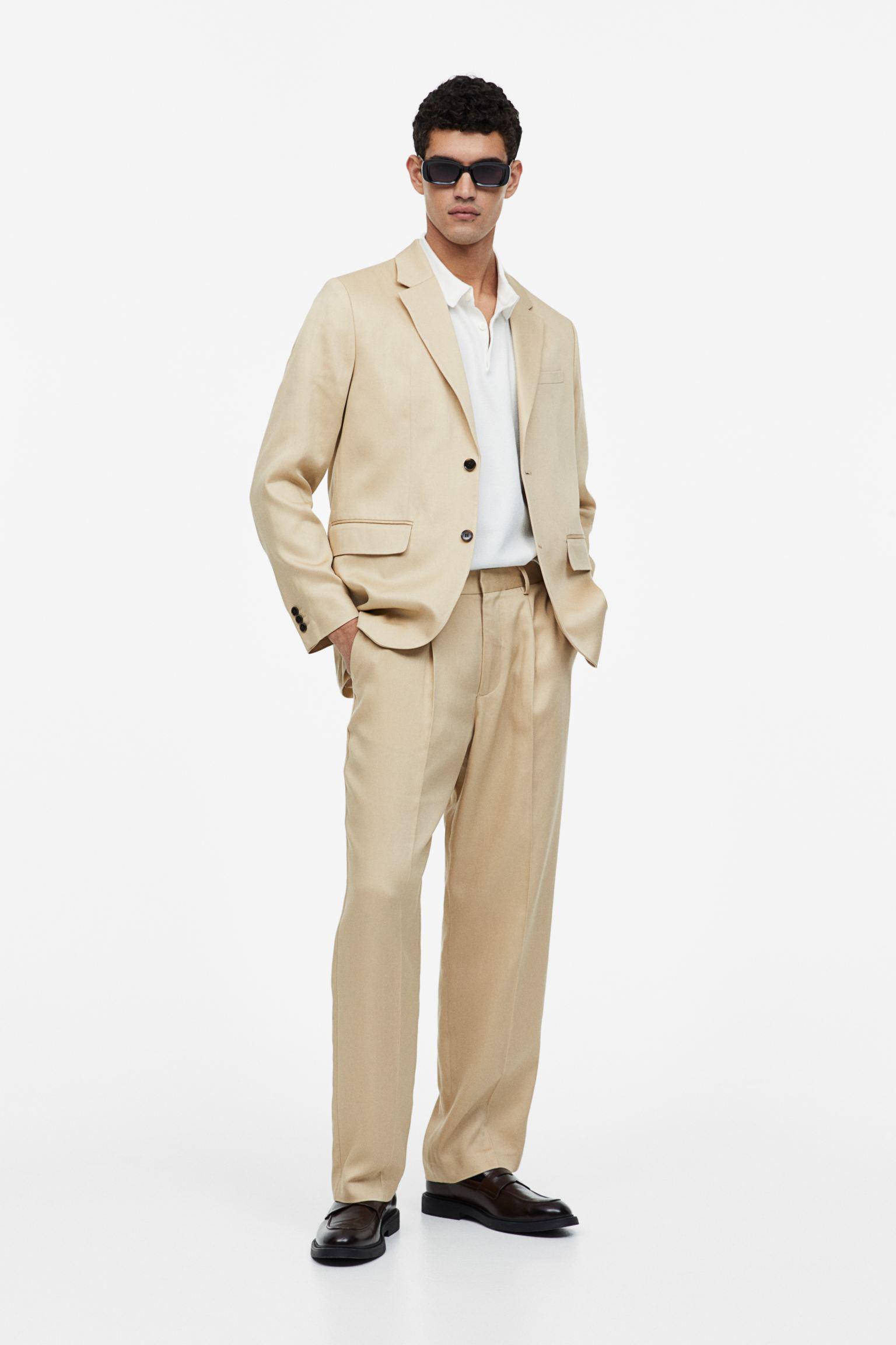 Штани H&M р. 44 Світло-бежевий (A19101125480)