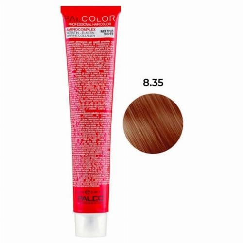 Крем-краска для волос PALCO с комплексом аминокислот 100 мл 8.35 светло-русый золотистый махагон (2518329379)