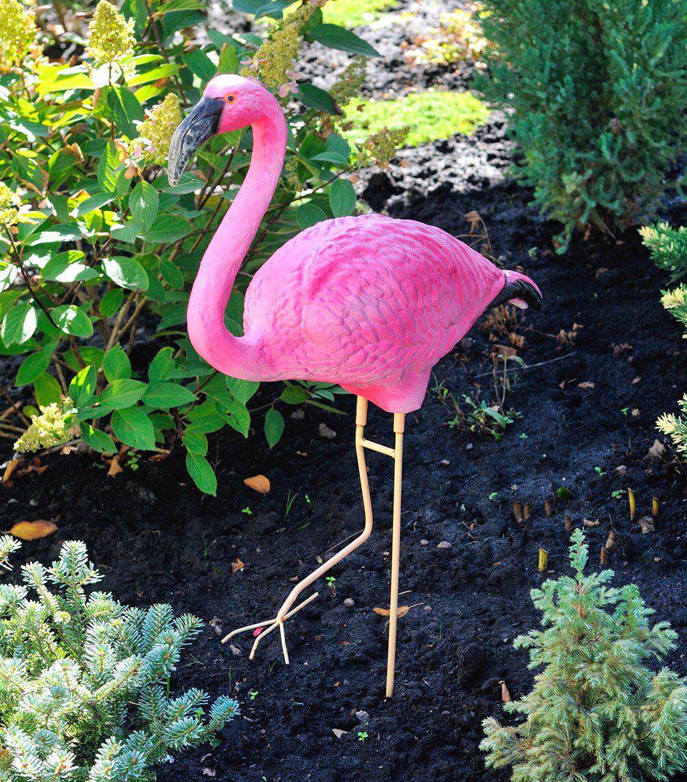 Садова фігура Фламінго на металевих лапах 88 см (33) - фото 5