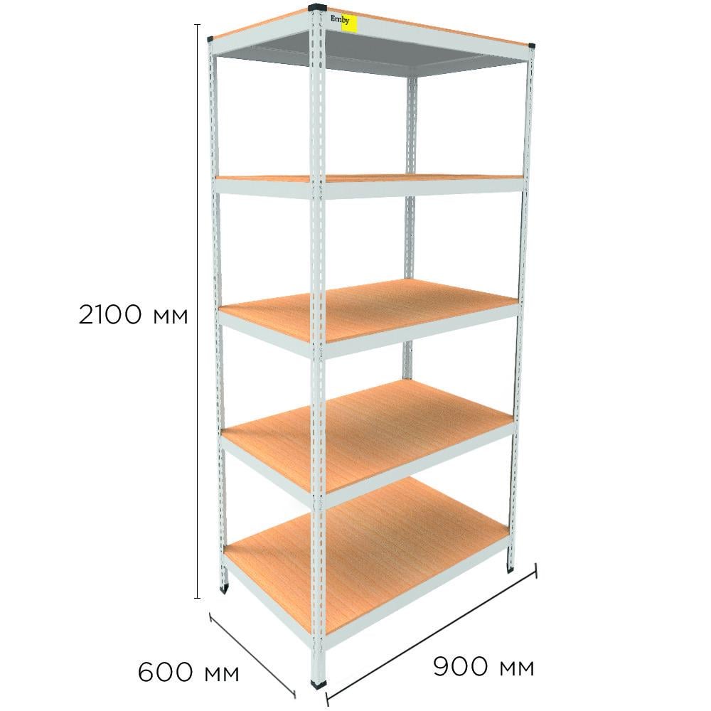 Стеллаж металлический MRL-2100 900x600 Белый (1734926328) - фото 2