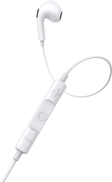 Навушники провідні BASEUS Encok H17 Lateral in-ear Wired Earphone jack 3,5 мм Білий (20757491) - фото 7