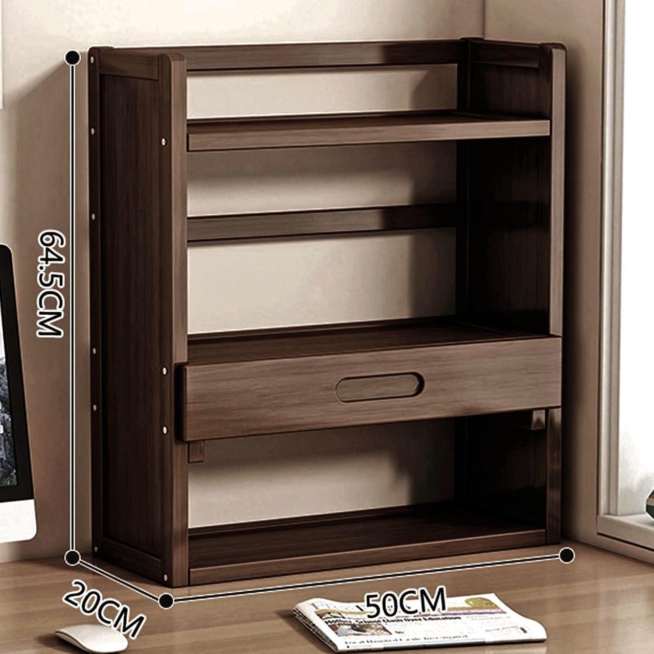 Полка-надстройка настольная из дерева Венарис капучино (АКД-011109)