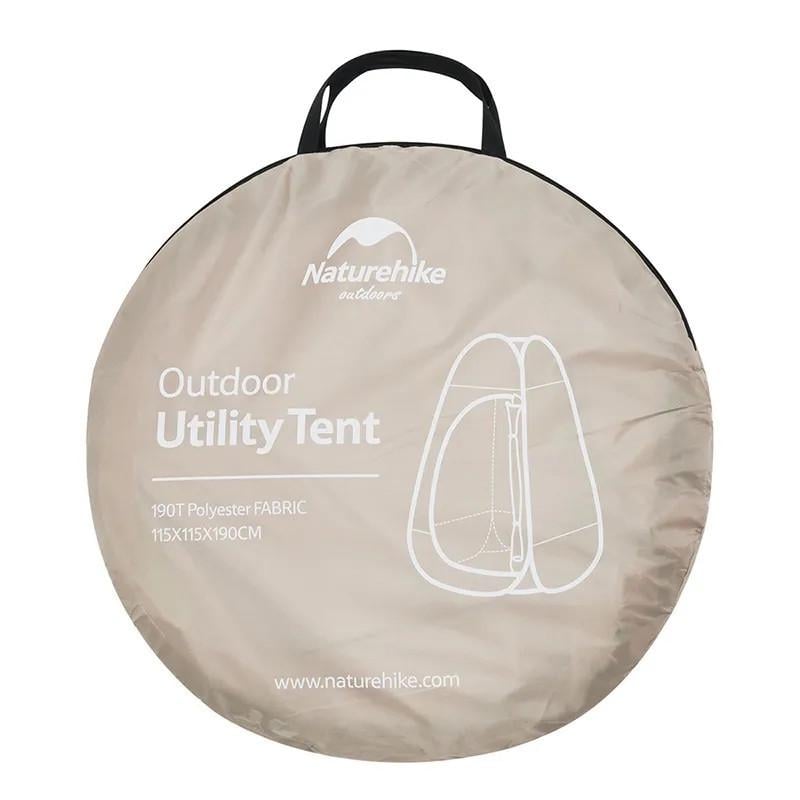 Намет для душу Naturehike Utility Tent 210T NH17Z002-P Коричневий (11168580) - фото 3