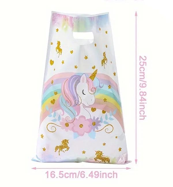 Набор подарочных пакетов для конфет Единорожка 25х16,5 см 10 шт. (24194205) - фото 4 Набор подарочных пакетов для конфет Единорожка 25х16,5 см 10 шт. (24194205) - фото 4