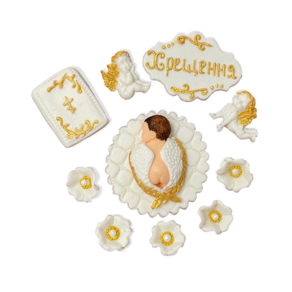 Декор сахарной фигурки на Крещение для малыша (1824438457) Декор сахарной фигурки на Крещение для малыша (1824438457)