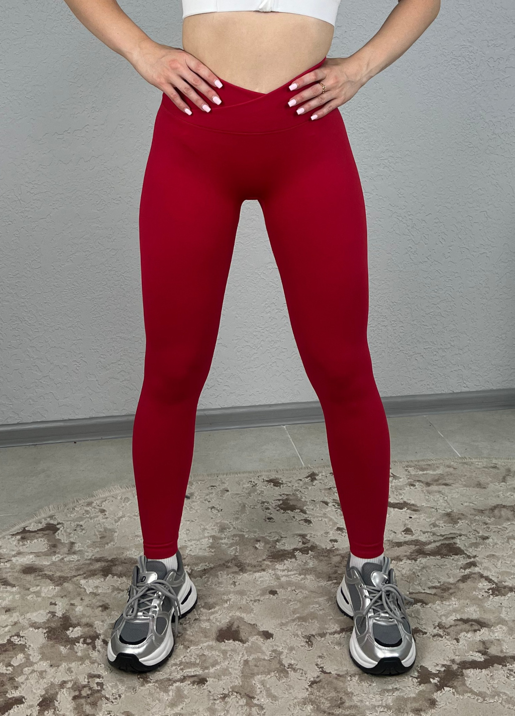 Лосины женские пуш-ап с V-поясом для тренировок и повседневности с высокой посадкой 2XL Бордовый (70185/2XL) - фото 4 Лосины женские пуш-ап с V-поясом для тренировок и повседневности с высокой посадкой 2XL Бордовый (70185/2XL) - фото 4