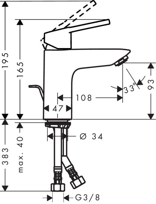 Набор смесителей для ванны HANSGrohe Logis Loop 1062019 3в1 (60226) - фото 3