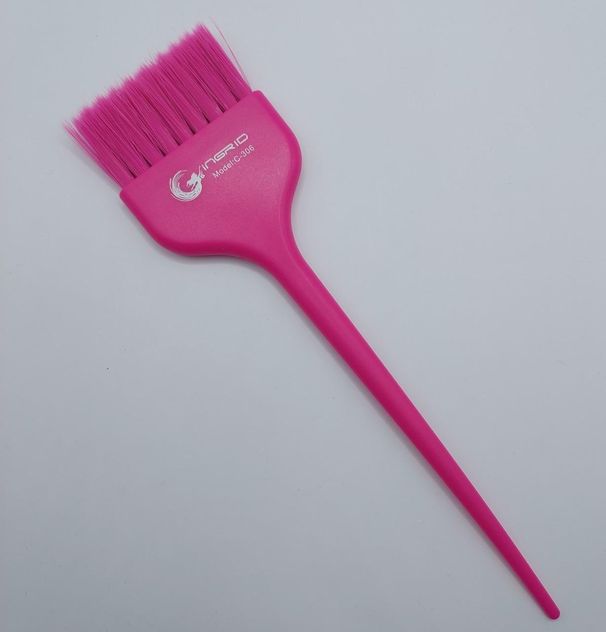 Кисточка для окрашивания волос INGRID C-306 Rainbow моноволокно 58х220 мм XL Розовый (1453071417)