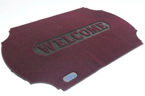 Коврик резиновый грязезащитный с шипами 90х60х1 см (1878/red)