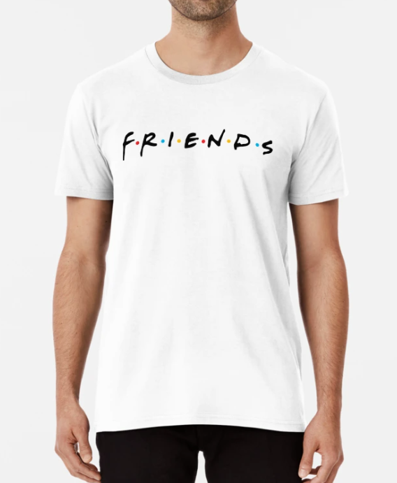 Футболка мужская Stedman с принтом Friends XXL Белый (ПН262-11)
