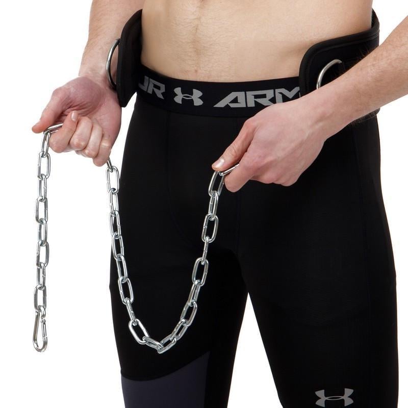 Пояс атлетический для отягощения Zelart Dipping TA-3869 текстильный с цепью и карабином спинка 16 см (2532854027)