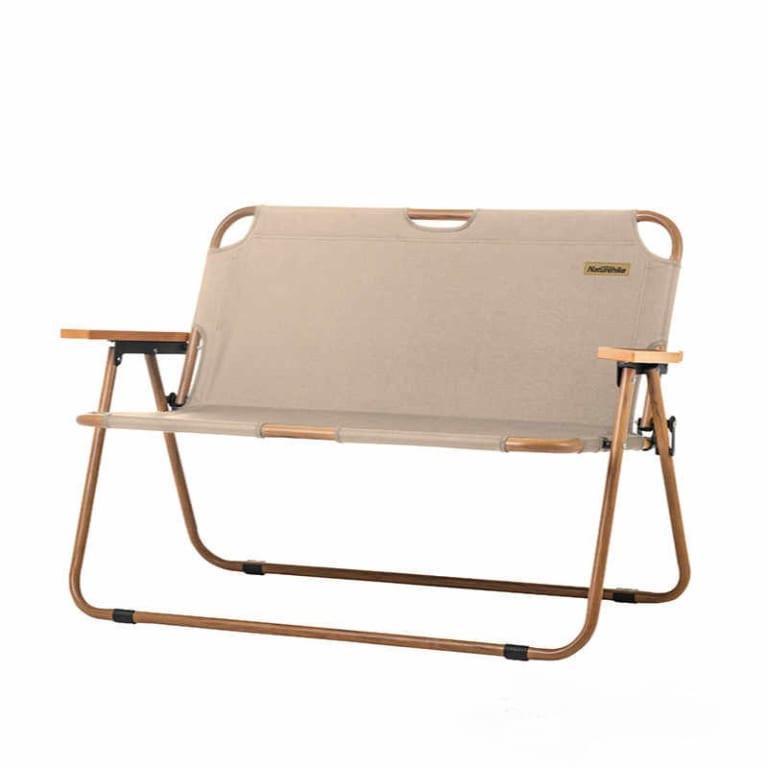 Кресло туристическое двухместное складное Naturehike Wood Luxury NH20JJ002 Песочный