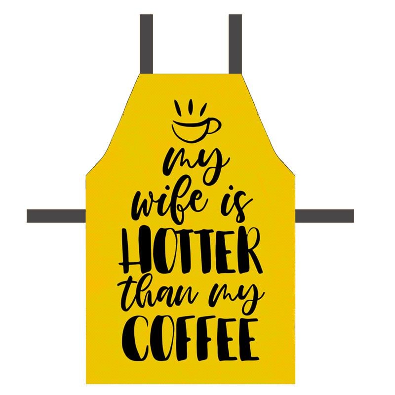 Фартух повнокольоровий Сolorful My wife is hotter than my coffee 75х51 см (FRTC_21M022)
