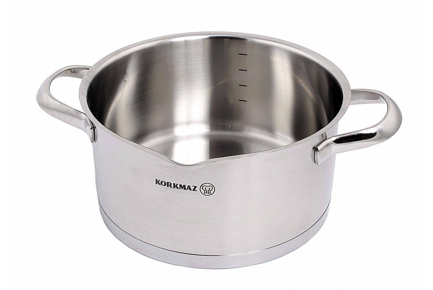 Кастрюля с крышкой Korkmaz steama 24 см 5,5 л (a1992) - фото 2 Кастрюля с крышкой Korkmaz steama 24 см 5,5 л (a1992) - фото 2