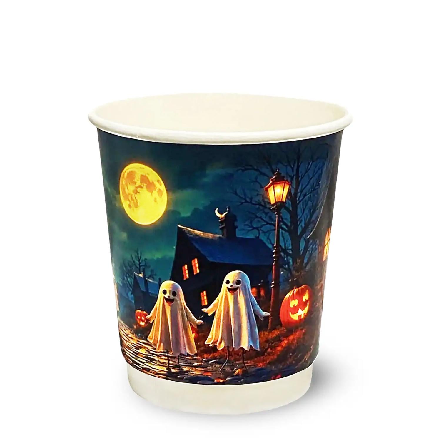 Стаканы двухслойные HALLOWEEN бумажные 185 мл 100 шт. (38406449)