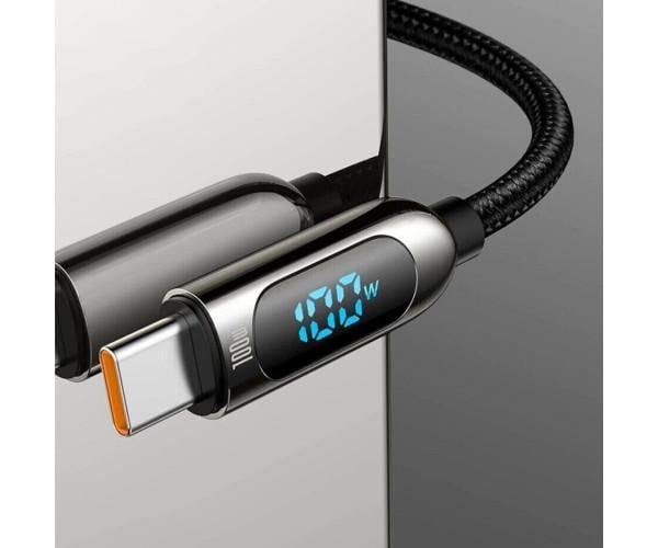 Кабель Data BASEUS Display Type-C to Type-C 100W 2 м Black - фото 7